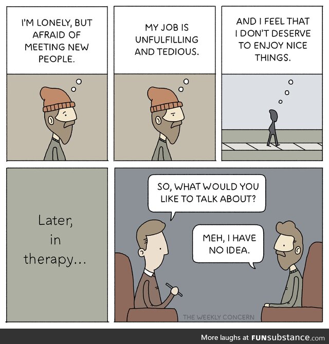 This week's concern: Therapy