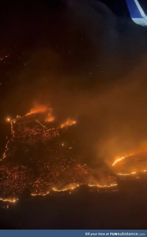 Plane overview of Hawaii