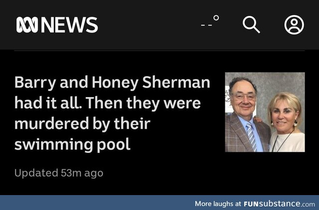 Nobody suspects the swimming pool