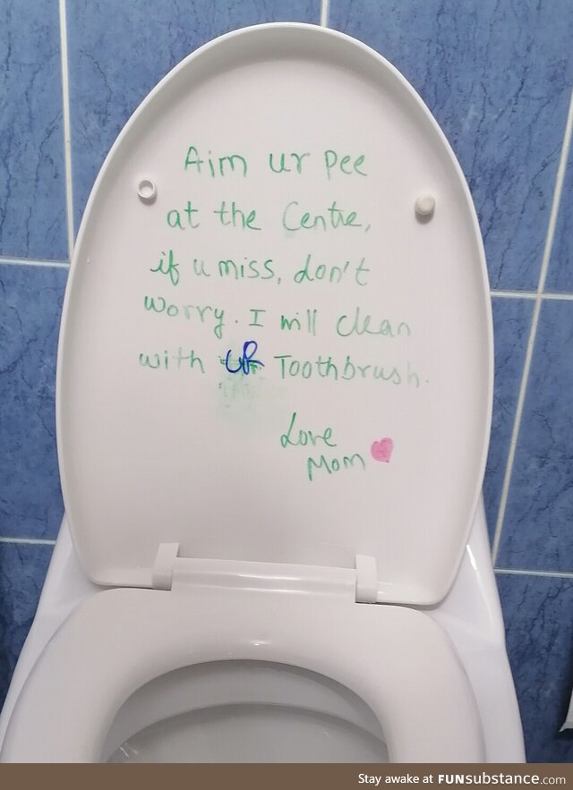 Mom wasn't having any of it