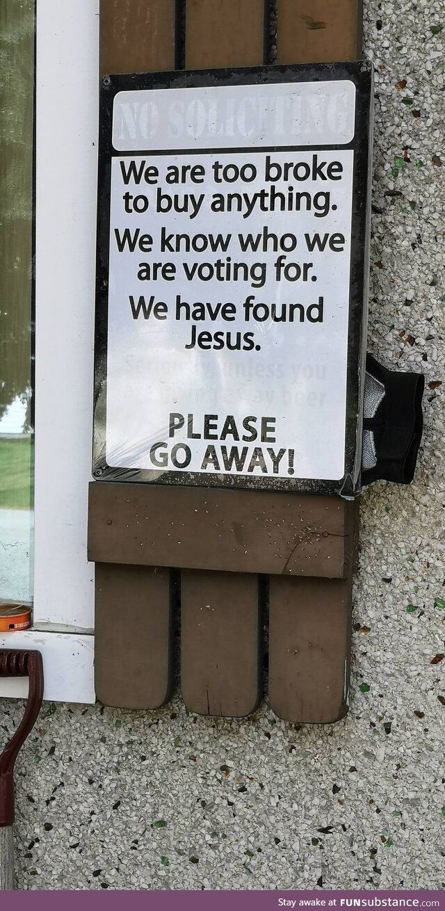 [OC] This sign on a person's house in Calgary