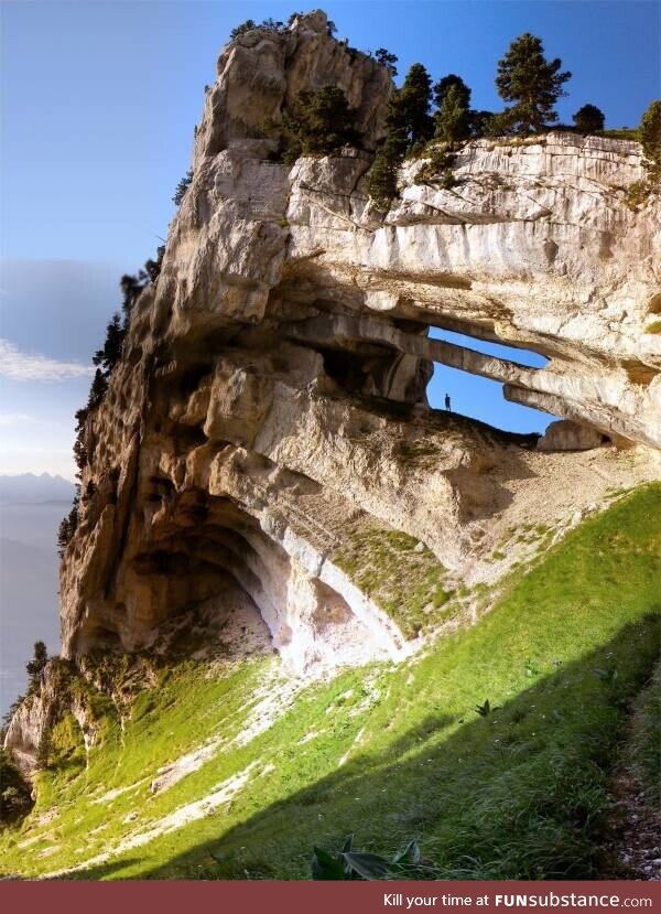 Interesting rock formation in France, Massif de la Chartreuse