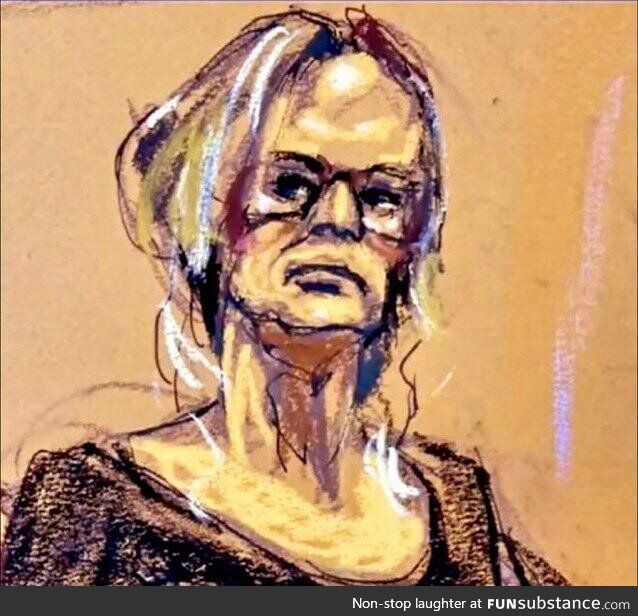 Courtroom sketch of Stormy Daniels