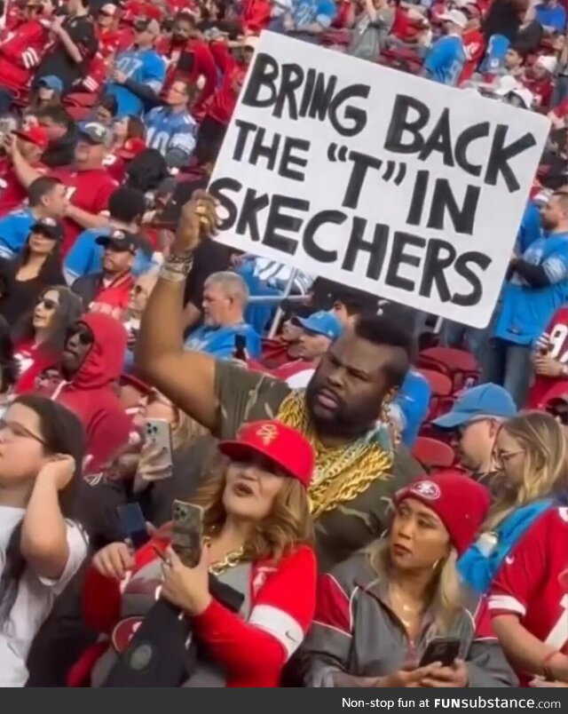 Mr. T at Lions-49ers Game
