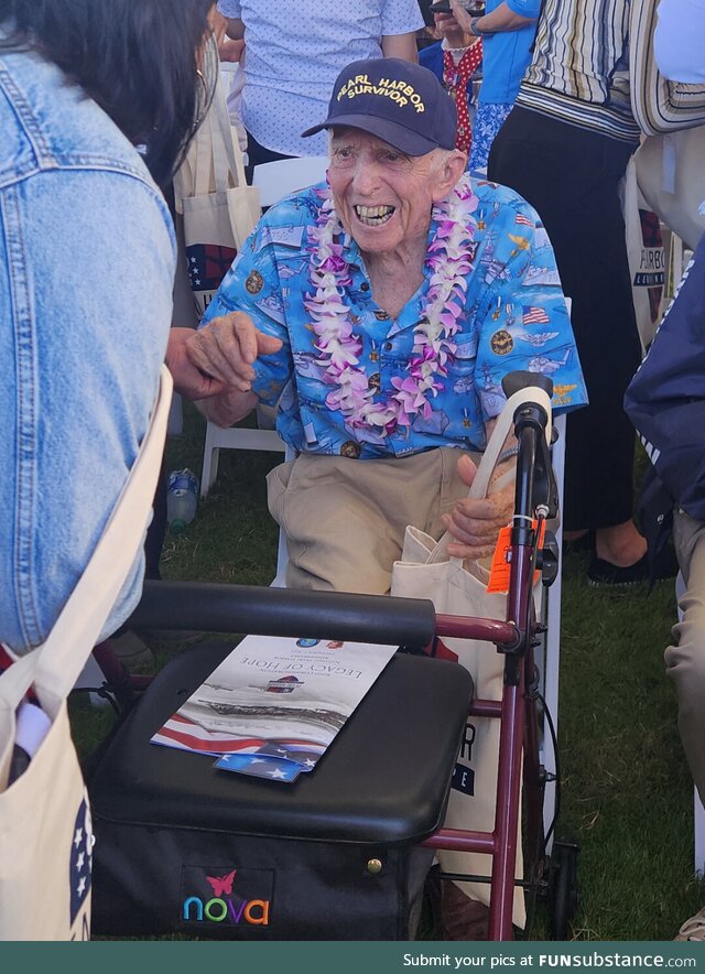 Meeting Pearl Harbor survivor Ken Stevens, aged 101