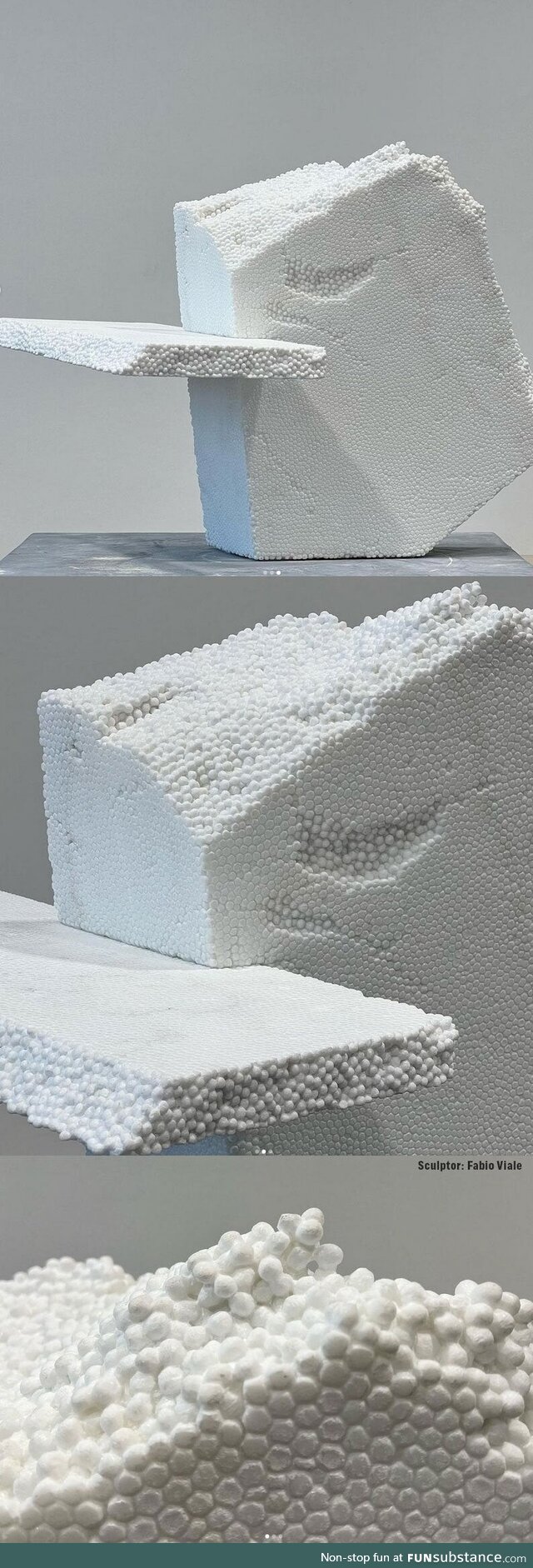 This is actually a marble sculpture by Fabio Viale