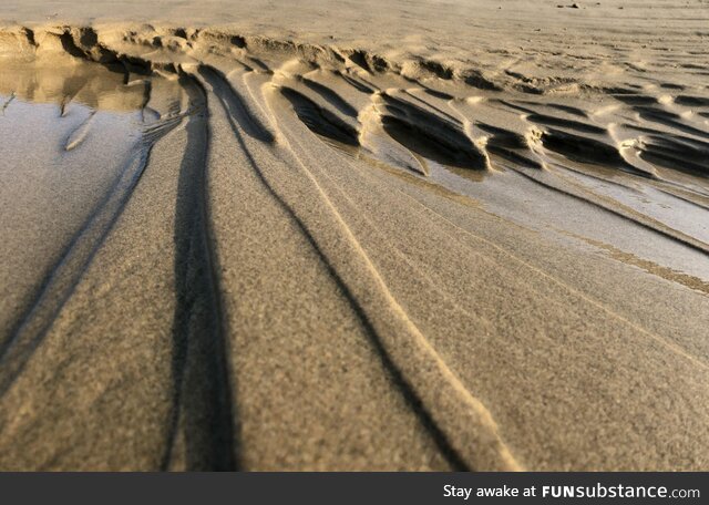Eroding Sand on the Beach