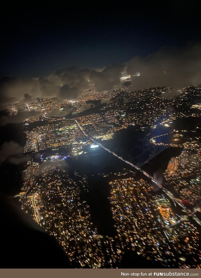 A view from work at night!