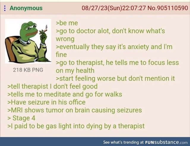 Frogger is dependant on a doctor