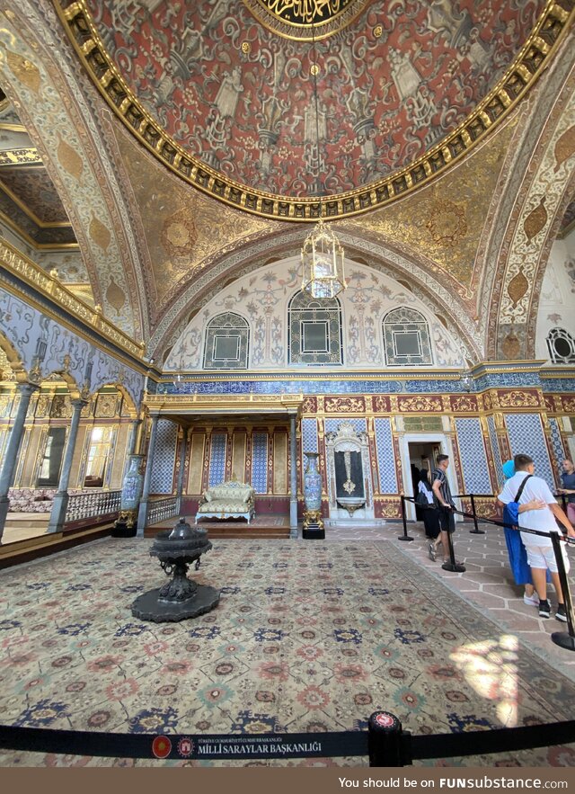 The sultans bedroom, topkapi palace