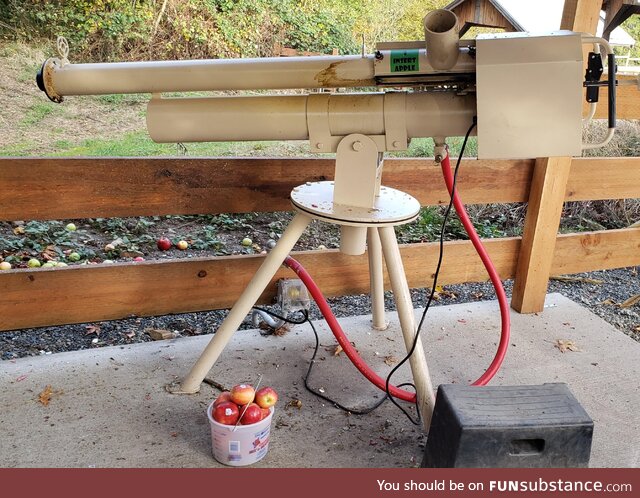 An Apple a day keeps the doctor away especially if you're using compressed air