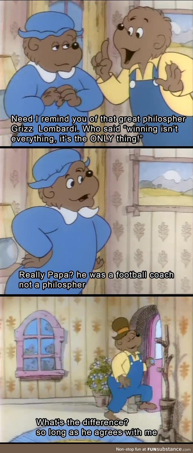 Bernstein er Berenstain Bears really nailed how accepting advice works