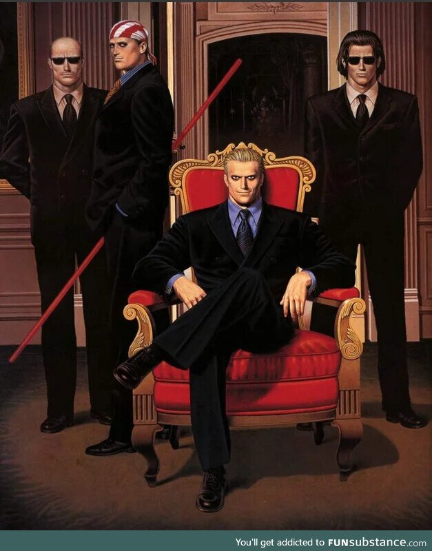 Ilustration of americans by a japanese artist (Shinkiro)