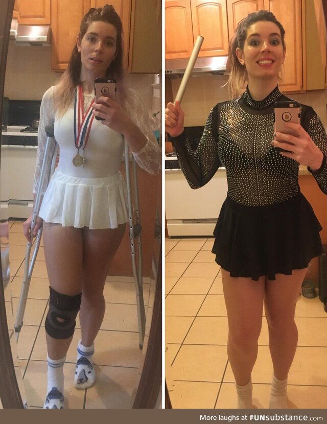 Was on Crutches Last Halloween & Went as Nancy Kerrigan - This Year Obviously Had to be