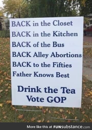 Lawn Sign seen in Texas