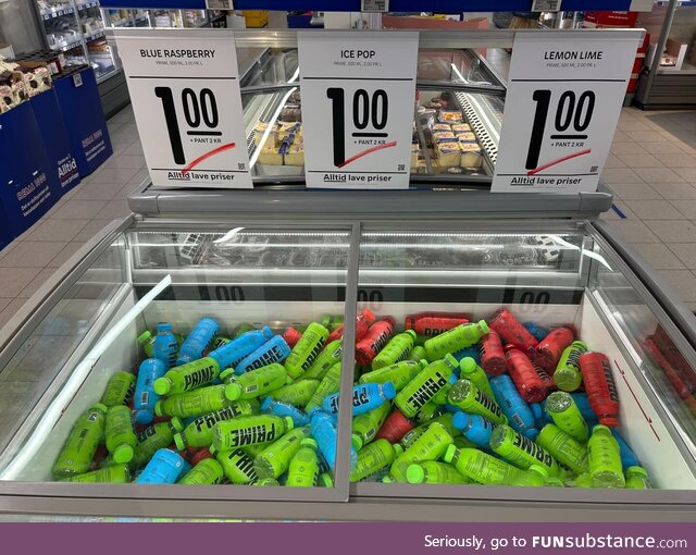 US hype product not so hype in Norway. 3NOK = ~0,27USD