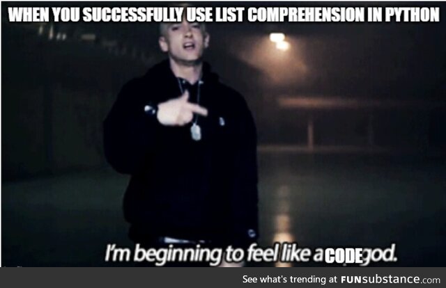 CannotEvenMakeTheTitleAListComprehension