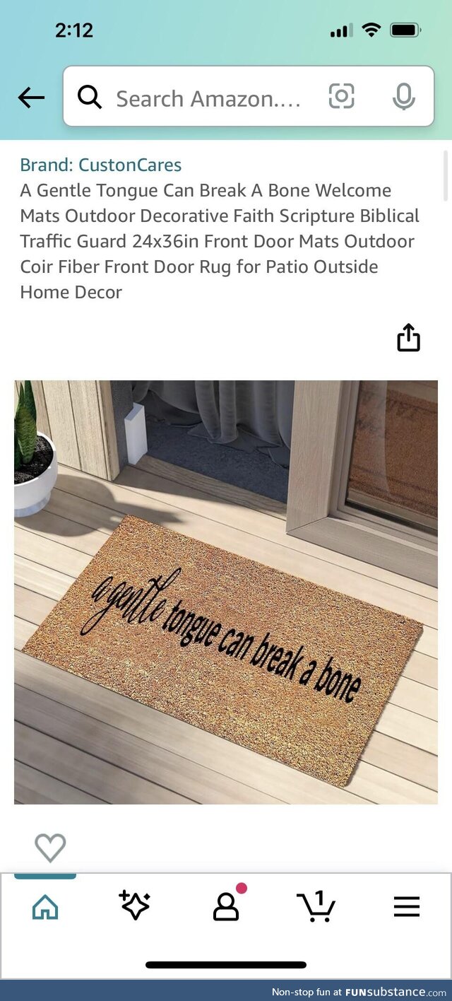 What does this even mean and why would you want it on a doormat