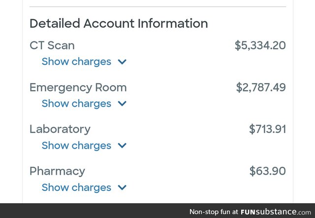 I see your bill for strep throat and raise you one 10 minute CT scan