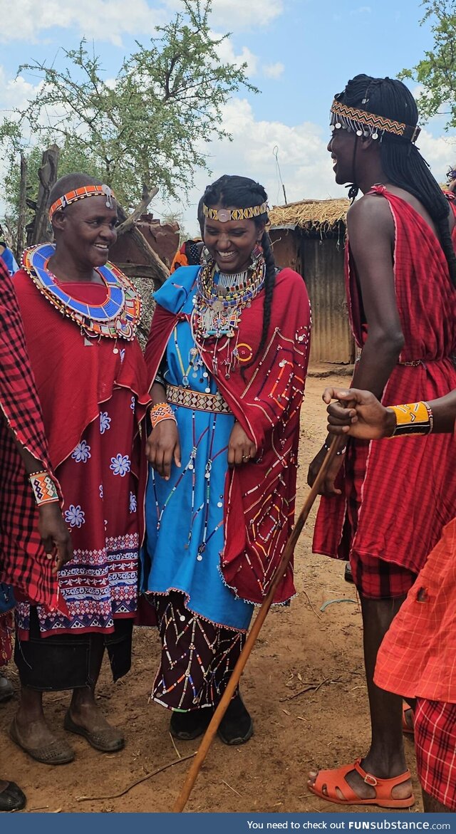 In Kenya, Visiting the Maasai