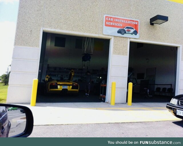 Letting the Geek Squad at Best Buy install a stereo in a Lamborghini