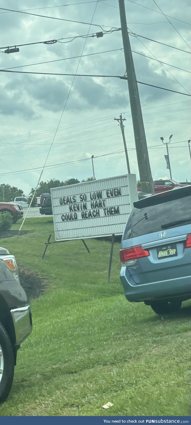 Sign outside my local Nissan dealer