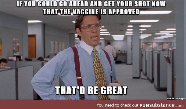 To those of you refusing to get the "experimental vaccine", good news!