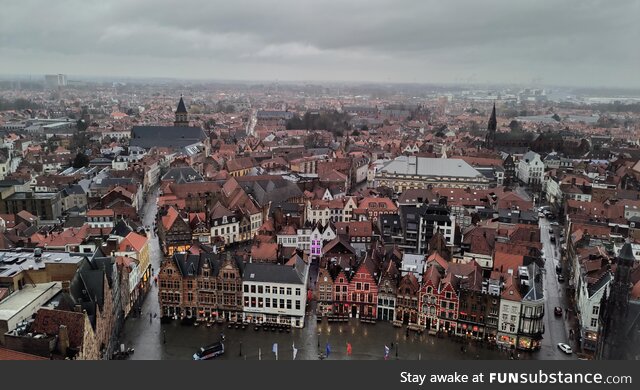 A view of Brugge from the Belfry