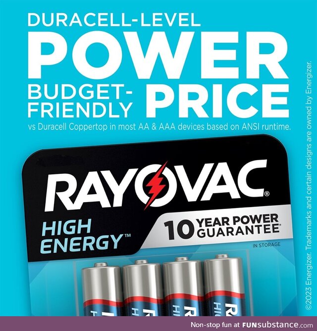 We all need some extra help balancing the budget these days. Use Rayovac to power up for