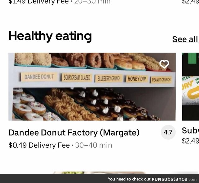 The newest fad in healthy eating. Donuts!