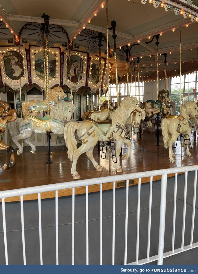 Historic antique carousel