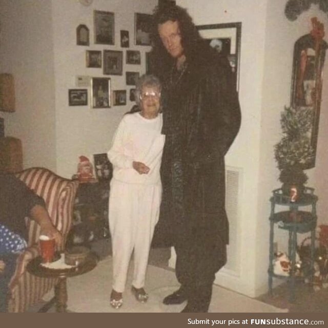 The Undertaker and his grandma, 1990s