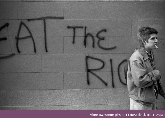 Eat The Rich, Graffiti on San Francisco wall 1980