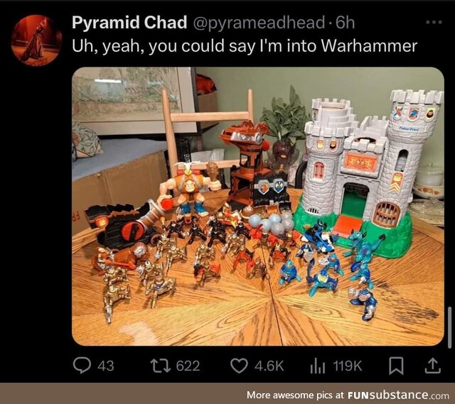 Wide impressionable placid