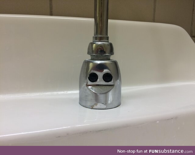 This faucet is not your buddy, guy