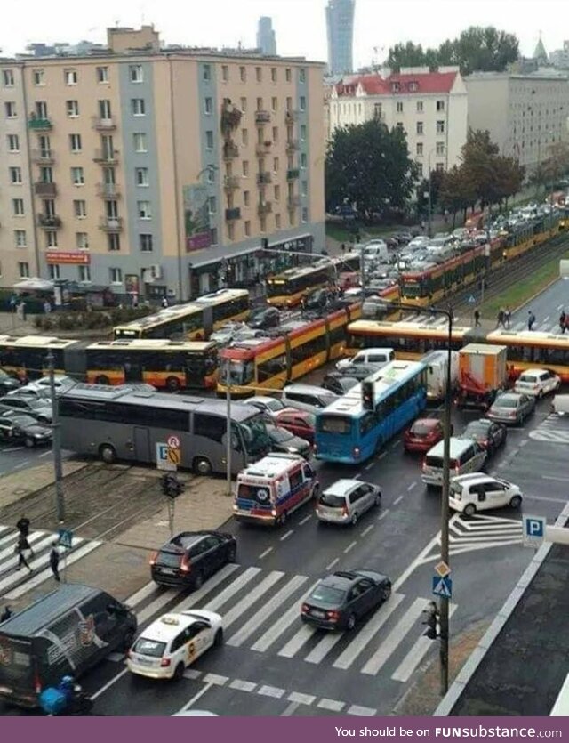 One of the most ridiculous situations that happened in Warsaw, Poland