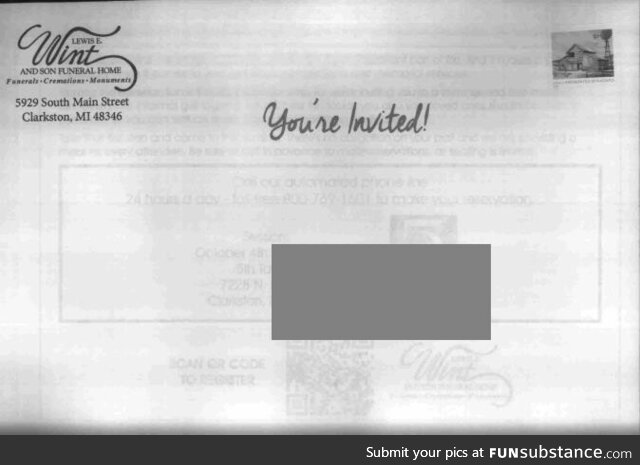 Not exactly a piece of mail you'd want to receive