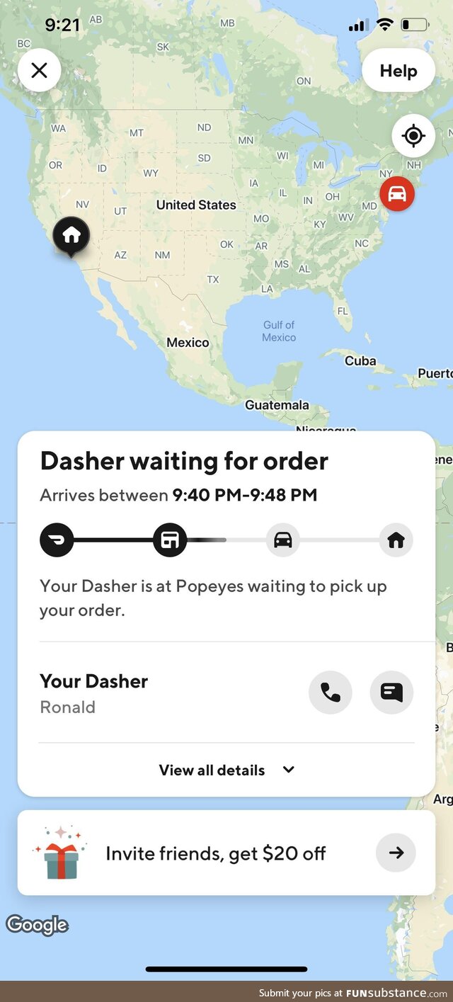 Something tells me Ronald isn’t going to make it in the next 20 minutes…