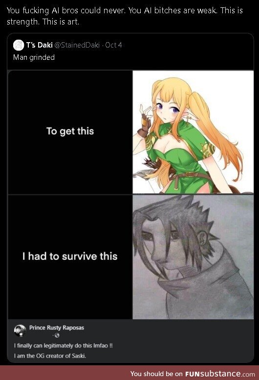 Character development good for him