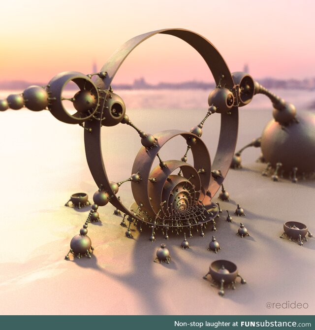 Ratio of The Golden Hour - 3D Fractal Art Created in Mandelbulber, Minor Photoshop