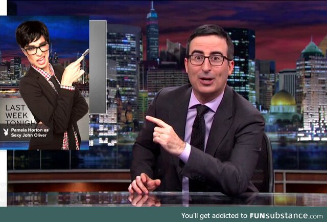 John Oliver next to the "Sexy John Oliver costume" ad