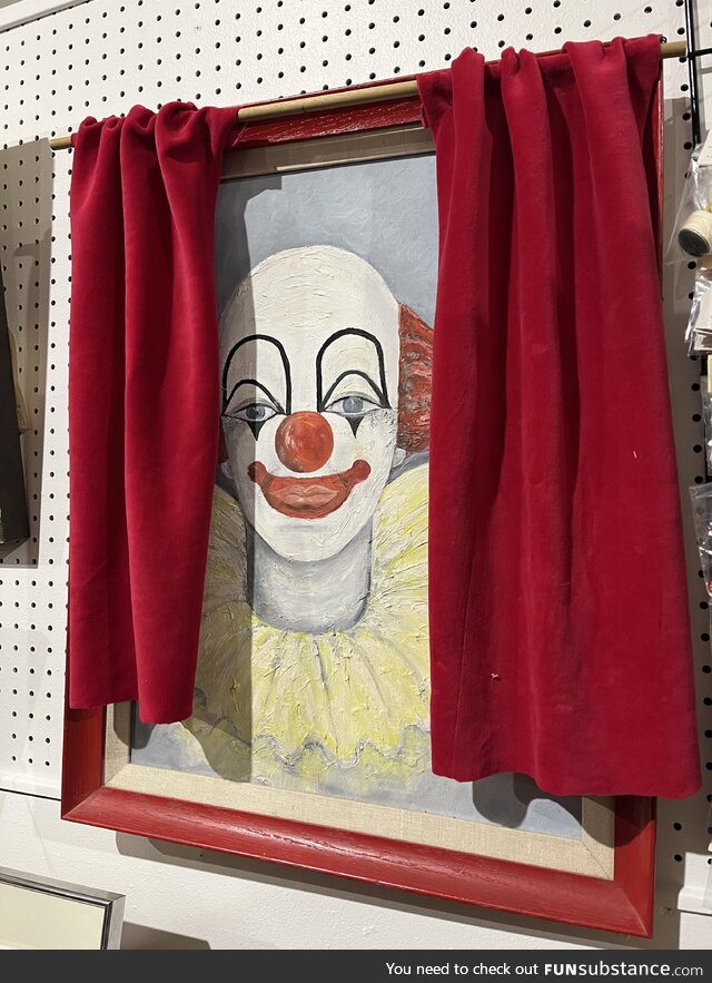Spotted at an antique store. Thought the curtains really added