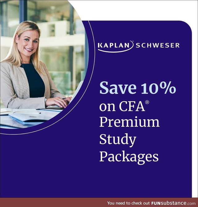YSK: Kaplan Schweser CFA Premium Packages are 10% off though November 2nd
