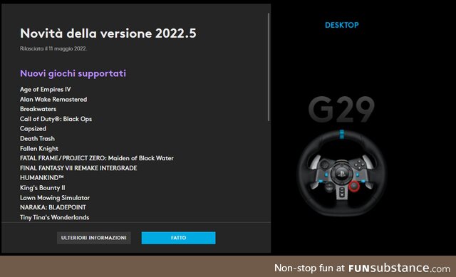 Gaming experience would be so much better with a G29, finally all these games got