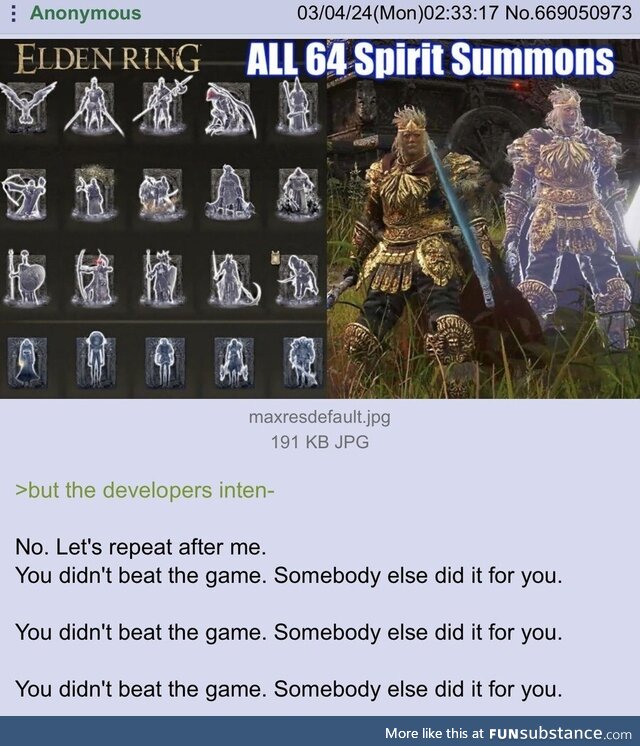 The anti-summon Eldin Ring players are unhinged