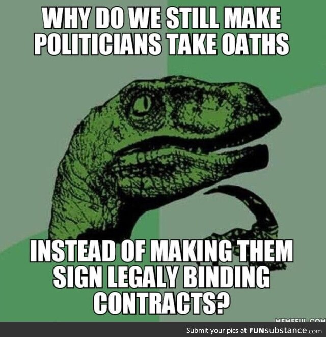 If only we could sue them for lying to us