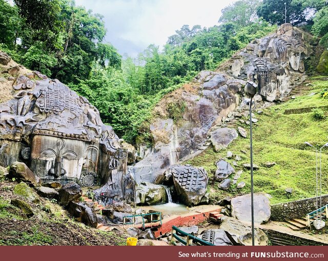 The temple at Unakoti, India