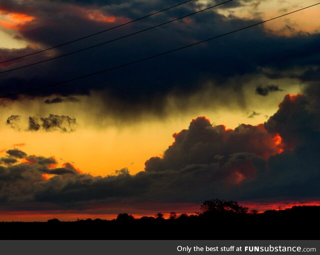 Sunset in rural Ukraine