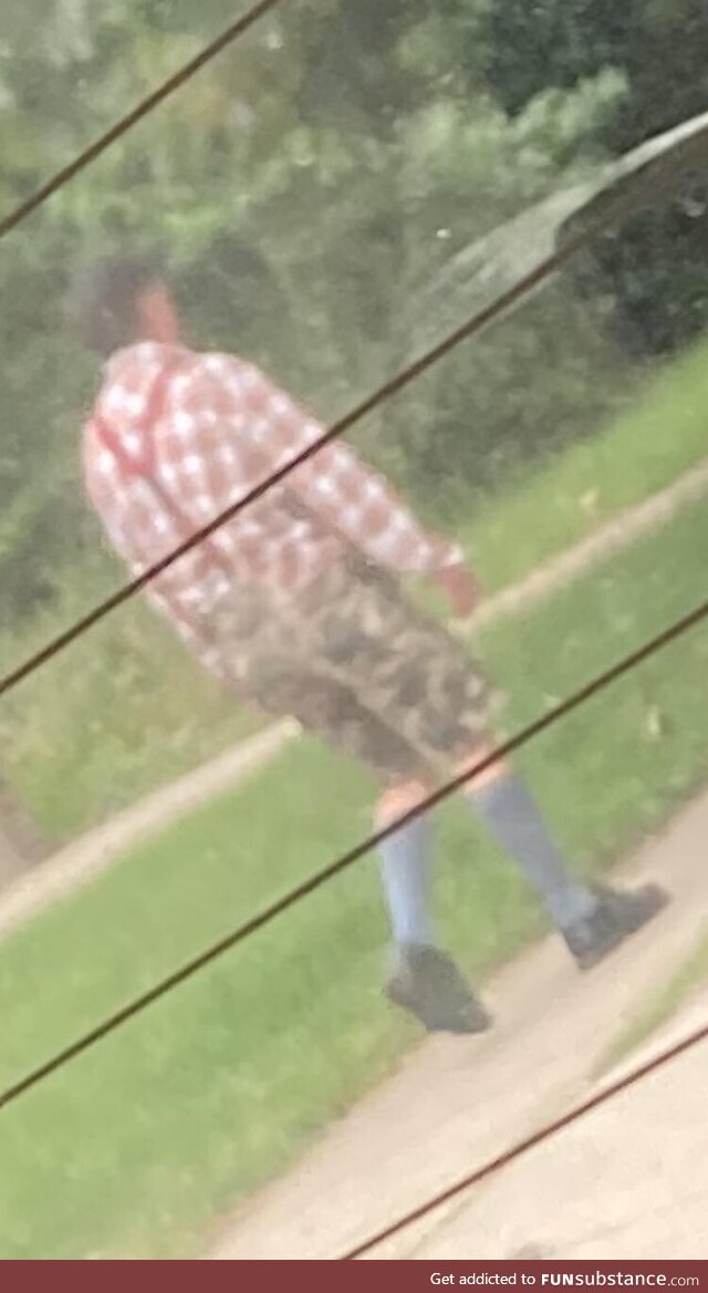 Bold fashion statement…