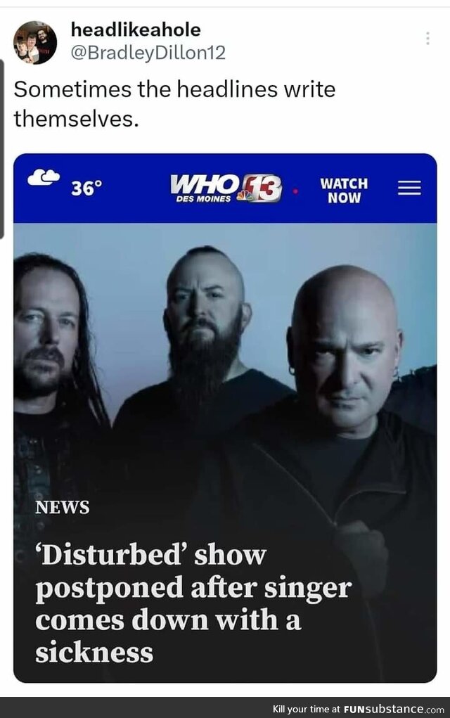 Has he tried getting up and getting down?